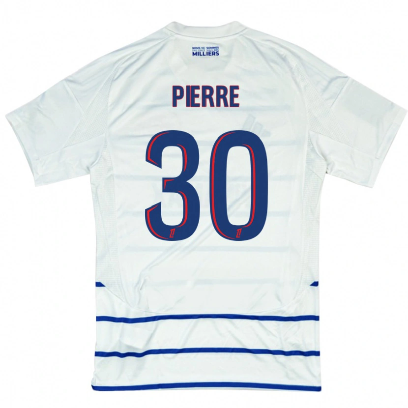 Danxen Män Alexandre Pierre #30 Vit Blå Bortatröja Matchtröjor 2024/25 Tröjor T-Tröja