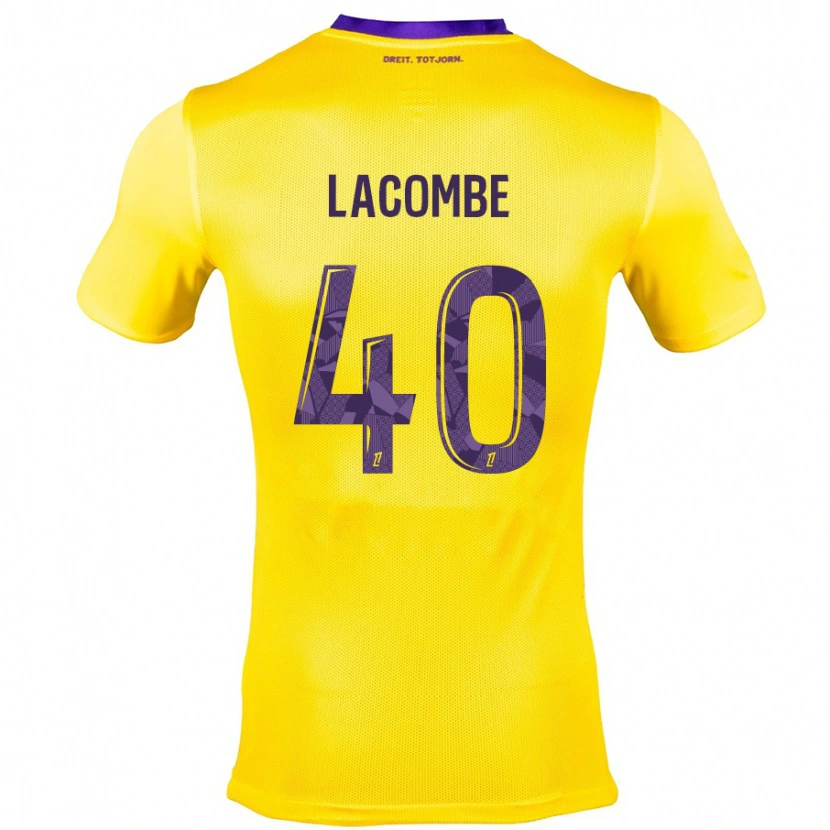 Danxen Män Justin Lacombe #40 Gullila Bortatröja Matchtröjor 2024/25 Tröjor T-Tröja
