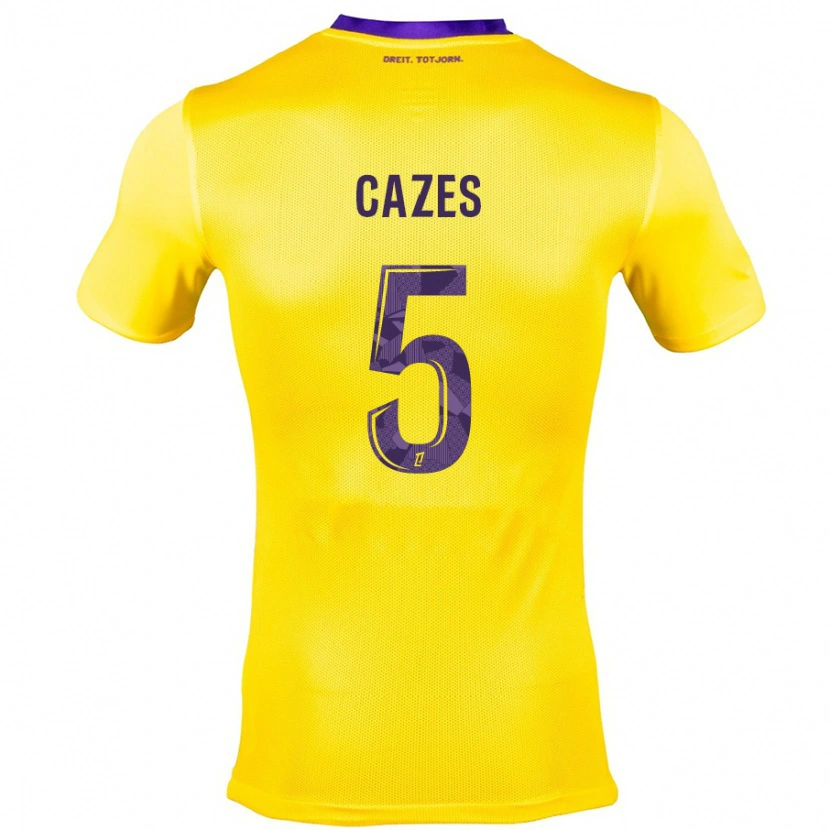 Danxen Män Manon Cazes #5 Gullila Bortatröja Matchtröjor 2024/25 Tröjor T-Tröja