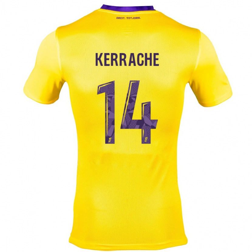 Danxen Män Marina Kerrache #14 Gullila Bortatröja Matchtröjor 2024/25 Tröjor T-Tröja