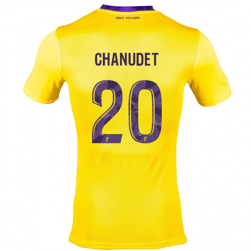 Danxen Män Coralie Chanudet #20 Gullila Bortatröja Matchtröjor 2024/25 Tröjor T-Tröja
