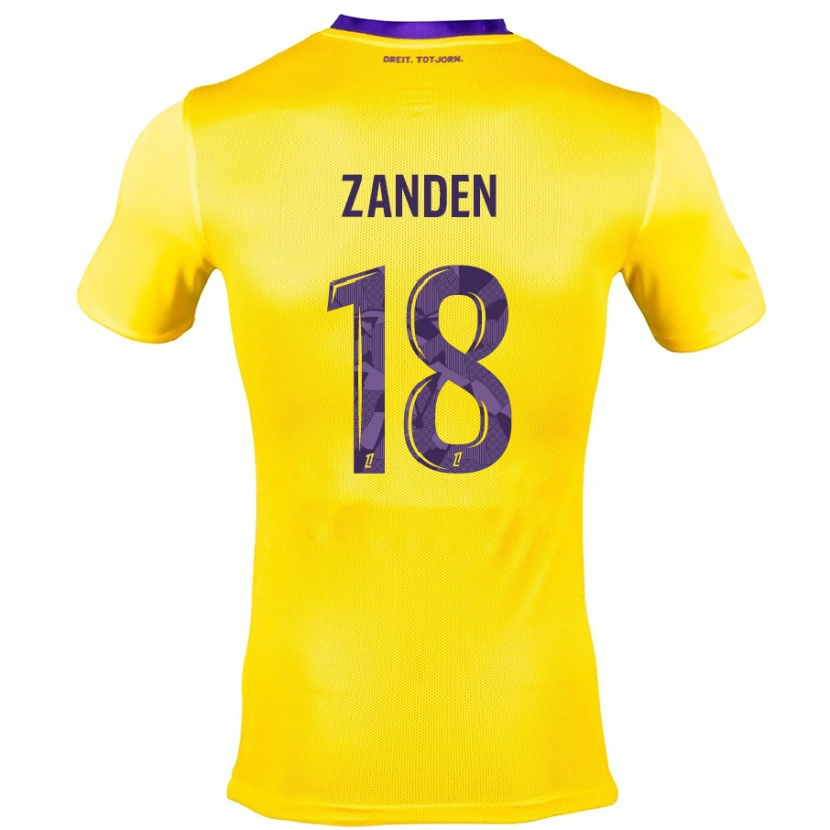 Danxen Män Oliver Zandén #18 Gullila Bortatröja Matchtröjor 2024/25 Tröjor T-Tröja