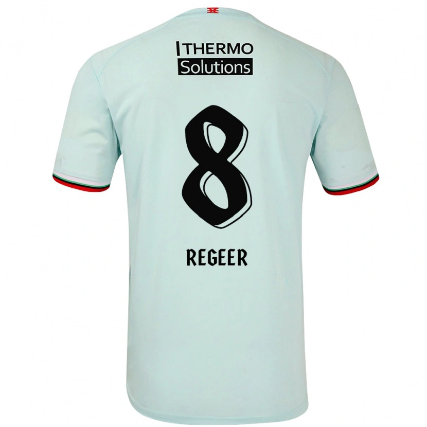 Danxen Män Youri Regeer #8 Ljusgrön Bortatröja Matchtröjor 2024/25 Tröjor T-Tröja