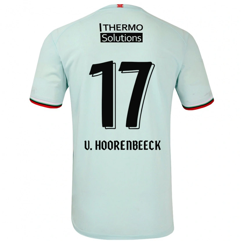Danxen Män Alec Van Hoorenbeeck #17 Ljusgrön Bortatröja Matchtröjor 2024/25 Tröjor T-Tröja