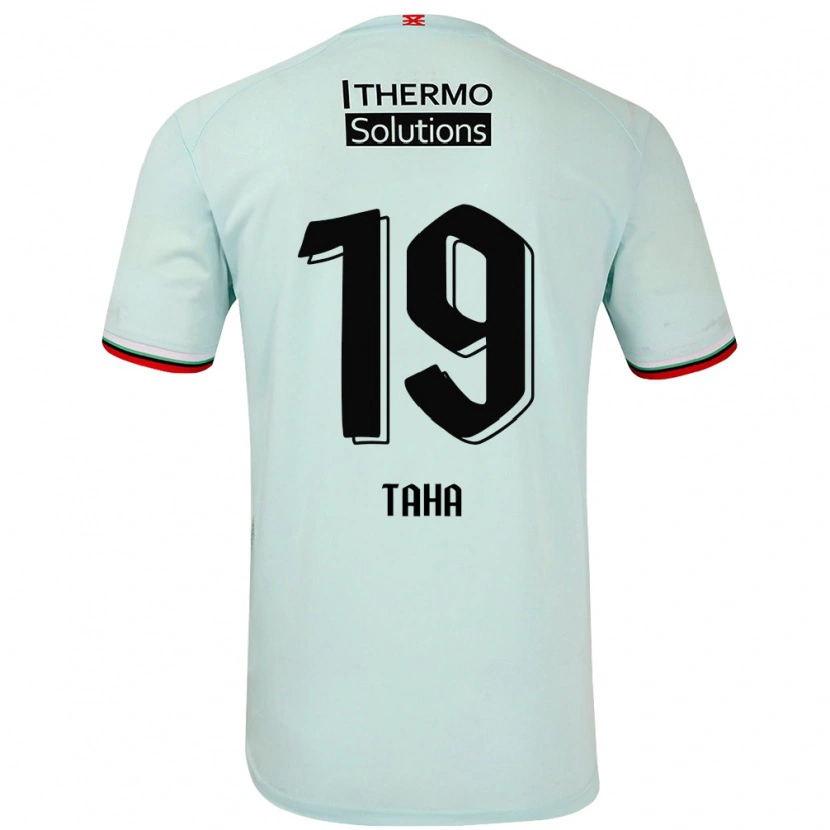 Danxen Män Younes Taha #19 Ljusgrön Bortatröja Matchtröjor 2024/25 Tröjor T-Tröja