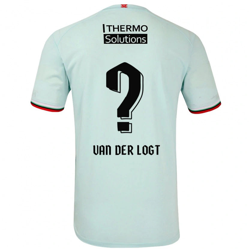 Danxen Män Jim Van Der Logt #0 Ljusgrön Bortatröja Matchtröjor 2024/25 Tröjor T-Tröja