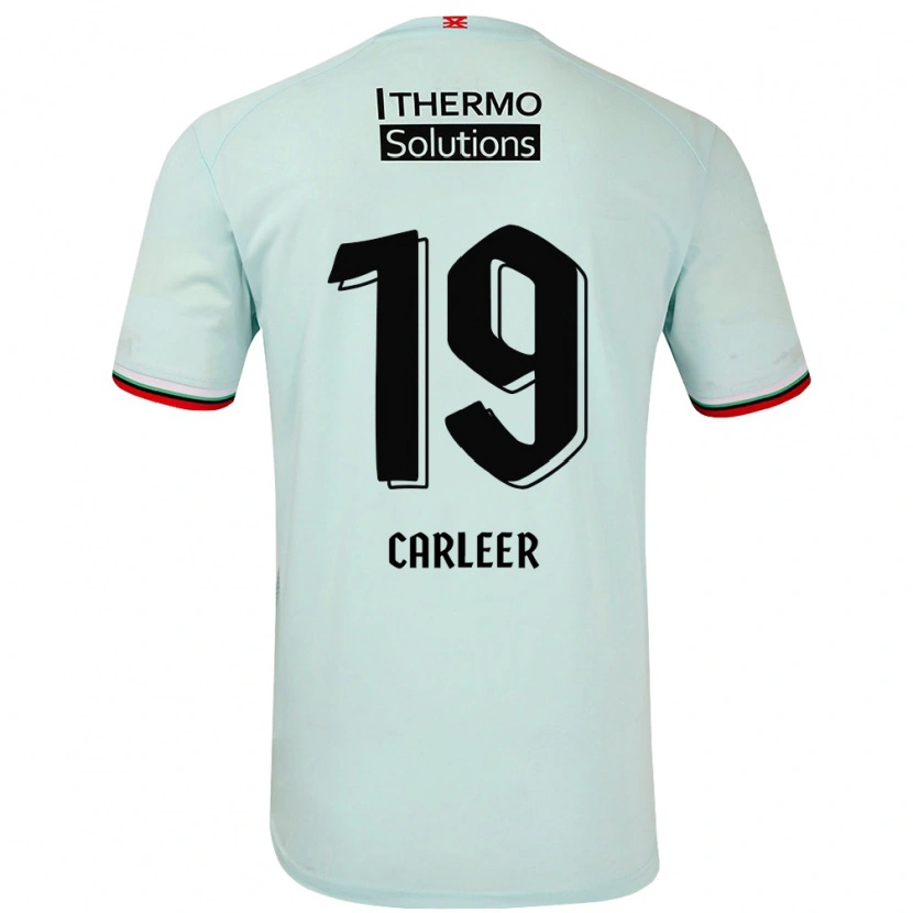 Danxen Män Lieske Carleer #19 Ljusgrön Bortatröja Matchtröjor 2024/25 Tröjor T-Tröja