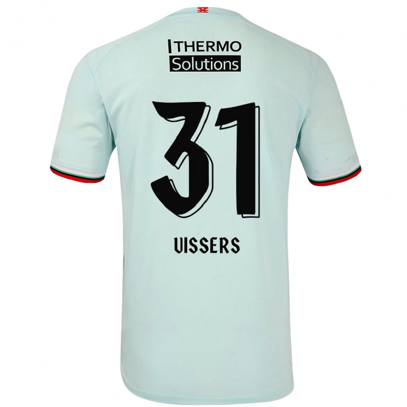 Danxen Män Kiki Vissers #31 Ljusgrön Bortatröja Matchtröjor 2024/25 Tröjor T-Tröja