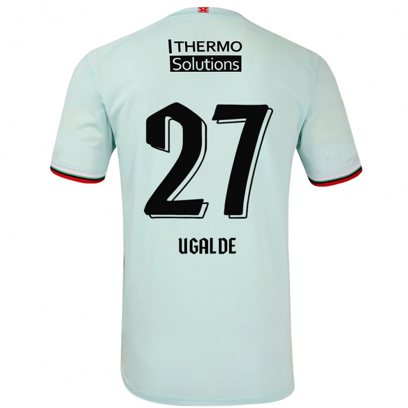 Danxen Män Manfred Ugalde #27 Ljusgrön Bortatröja Matchtröjor 2024/25 Tröjor T-Tröja
