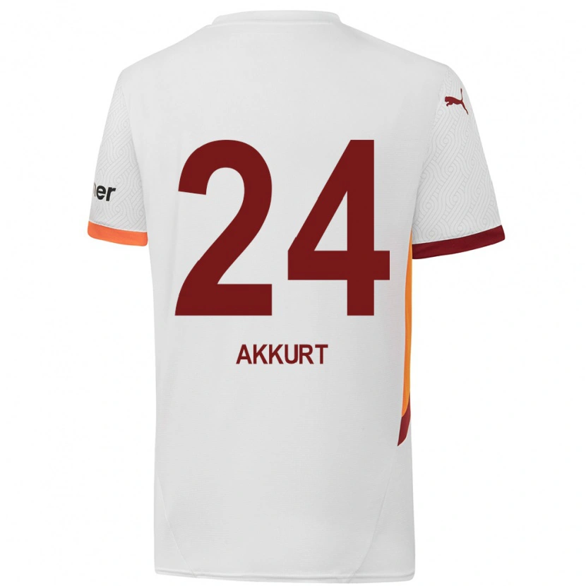 Danxen Män Arzu Akkurt #24 Vit Gulröd Bortatröja Matchtröjor 2024/25 Tröjor T-Tröja