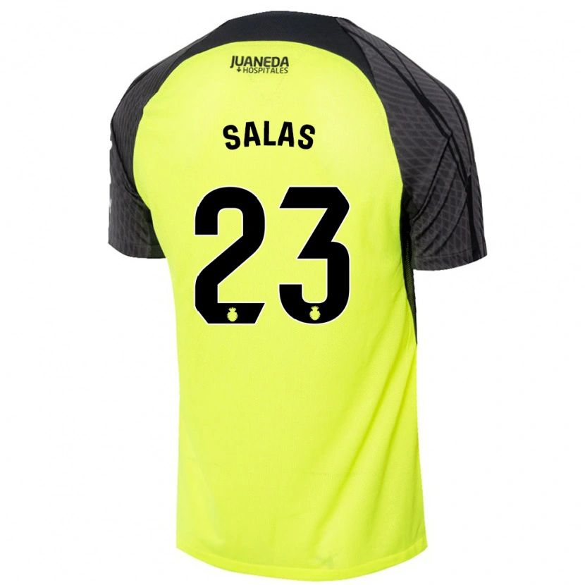 Danxen Män Jan Salas #23 Fluorescerande Grön Svart Bortatröja Matchtröjor 2024/25 Tröjor T-Tröja
