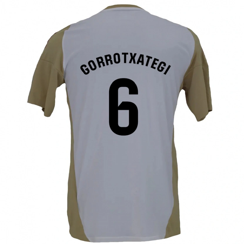 Danxen Män Jon Gorrotxategi #6 Brun Vit Bortatröja Matchtröjor 2024/25 Tröjor T-Tröja