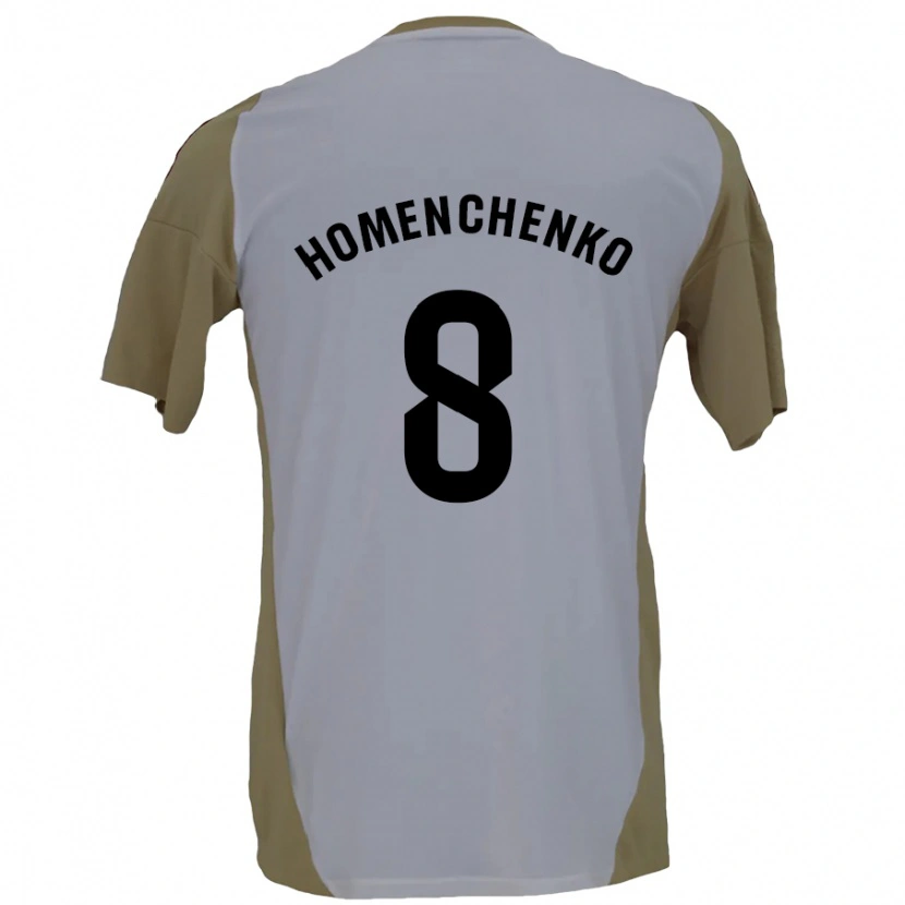 Danxen Män Santiago Homenchenko #8 Brun Vit Bortatröja Matchtröjor 2024/25 Tröjor T-Tröja