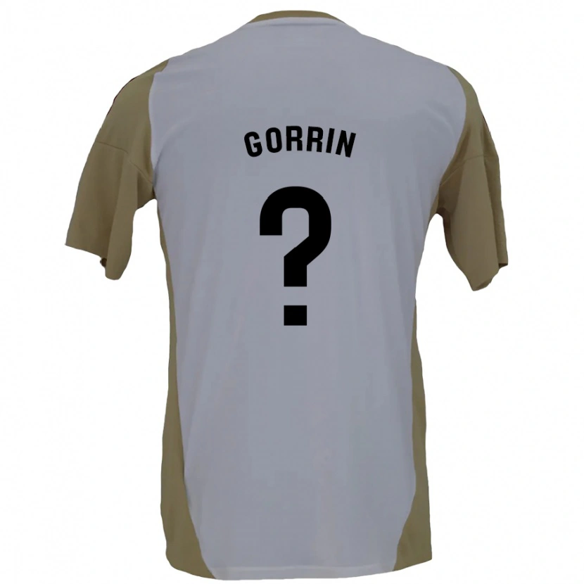 Danxen Män Ale Gorrin #0 Brun Vit Bortatröja Matchtröjor 2024/25 Tröjor T-Tröja