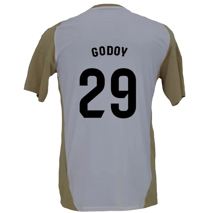 Danxen Män Alan Godoy #29 Brun Vit Bortatröja Matchtröjor 2024/25 Tröjor T-Tröja