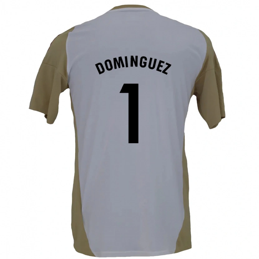 Danxen Män Iago Domínguez #1 Brun Vit Bortatröja Matchtröjor 2024/25 Tröjor T-Tröja