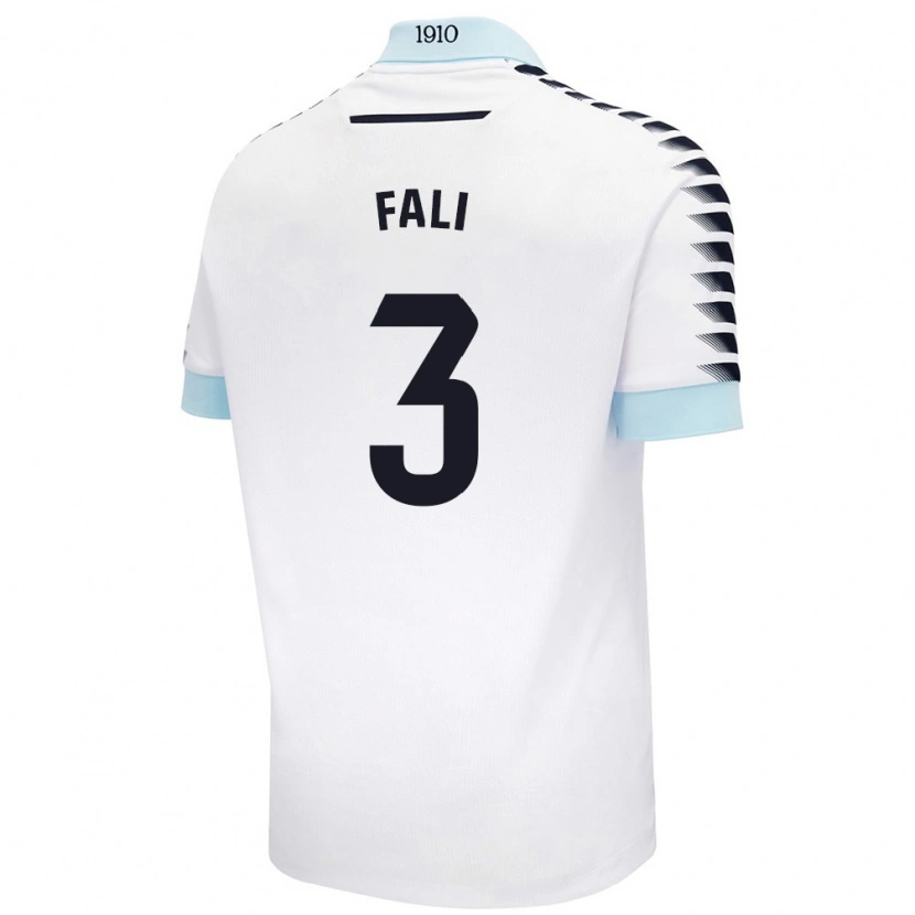 Danxen Män Fali #3 Vit Blå Bortatröja Matchtröjor 2024/25 Tröjor T-Tröja