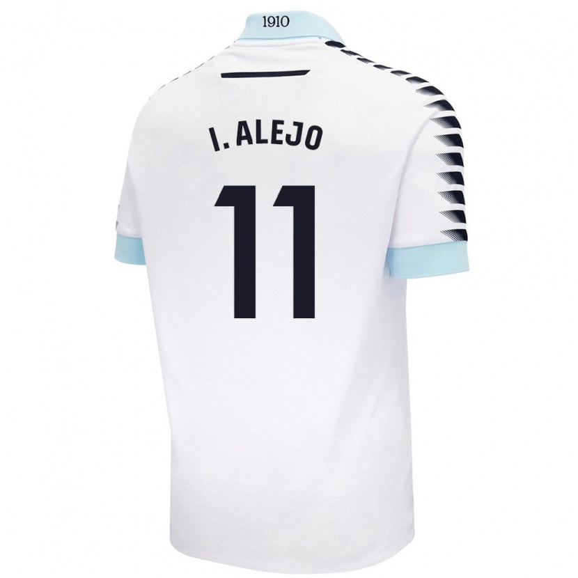 Danxen Män Iván Alejo #11 Vit Blå Bortatröja Matchtröjor 2024/25 Tröjor T-Tröja