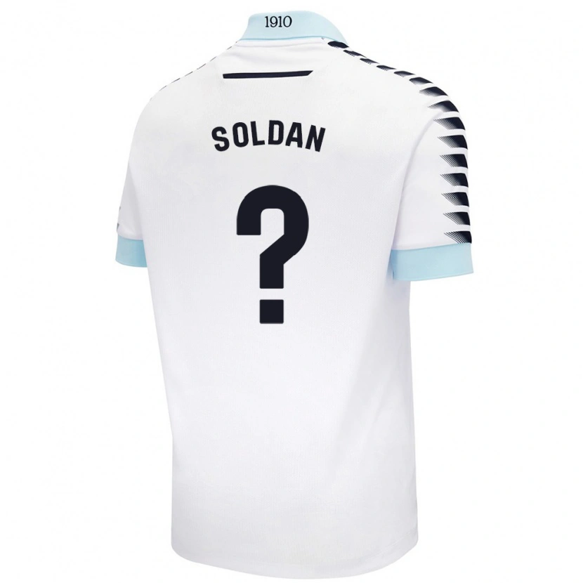 Danxen Män Iván Soldán #0 Vit Blå Bortatröja Matchtröjor 2024/25 Tröjor T-Tröja