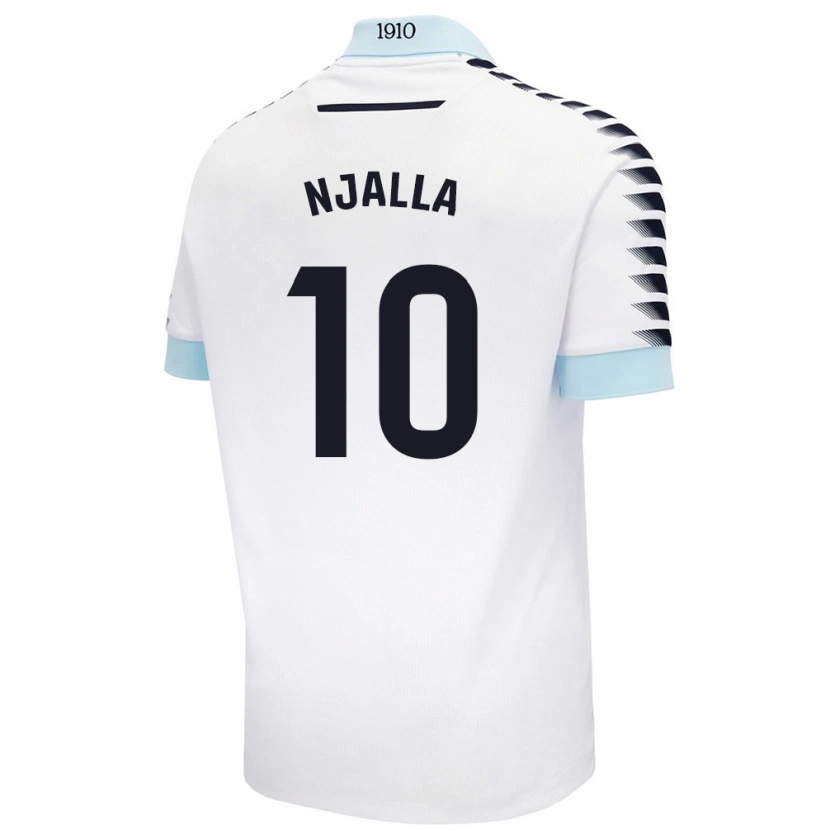Danxen Män Nico Njalla #10 Vit Blå Bortatröja Matchtröjor 2024/25 Tröjor T-Tröja