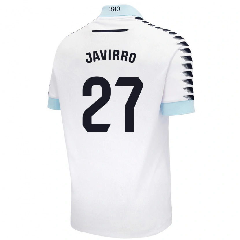 Danxen Män Javirro #27 Vit Blå Bortatröja Matchtröjor 2024/25 Tröjor T-Tröja