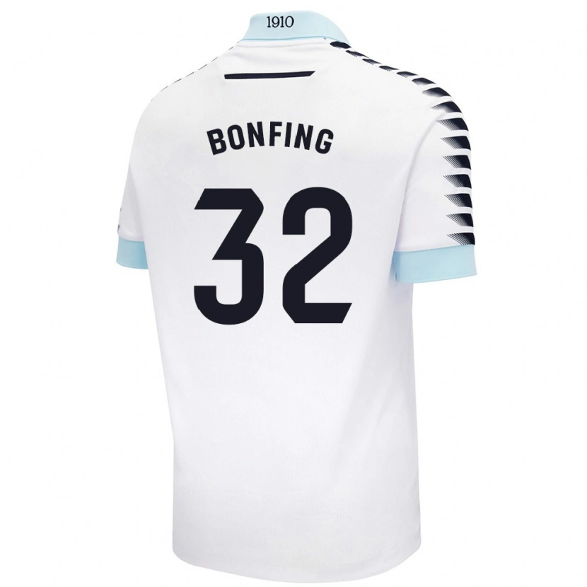 Danxen Män Boubacar Bonfing #32 Vit Blå Bortatröja Matchtröjor 2024/25 Tröjor T-Tröja