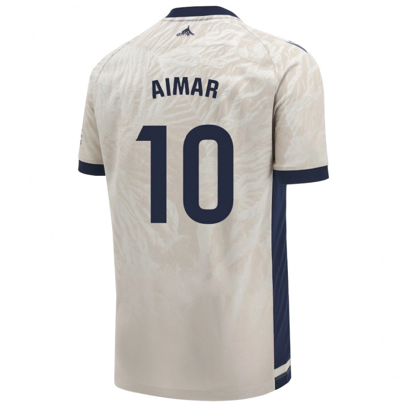 Danxen Män Aimar Oroz #10 Ljusgrå Bortatröja Matchtröjor 2024/25 Tröjor T-Tröja