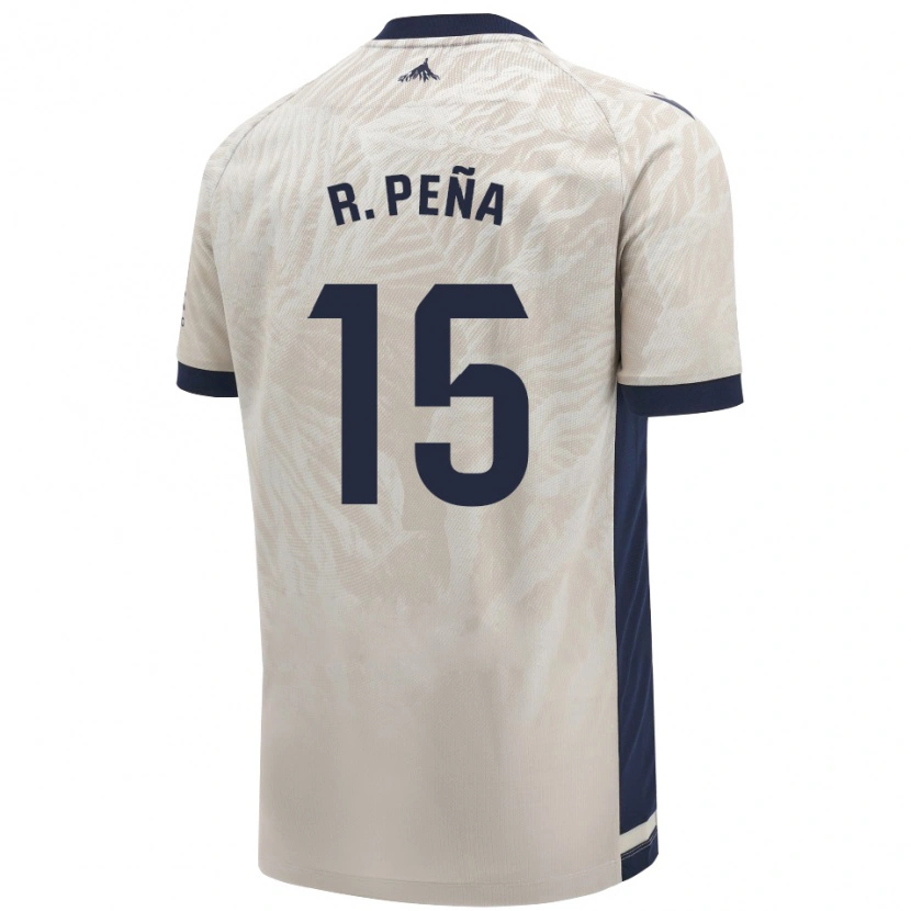 Danxen Män Rubén Peña #15 Ljusgrå Bortatröja Matchtröjor 2024/25 Tröjor T-Tröja