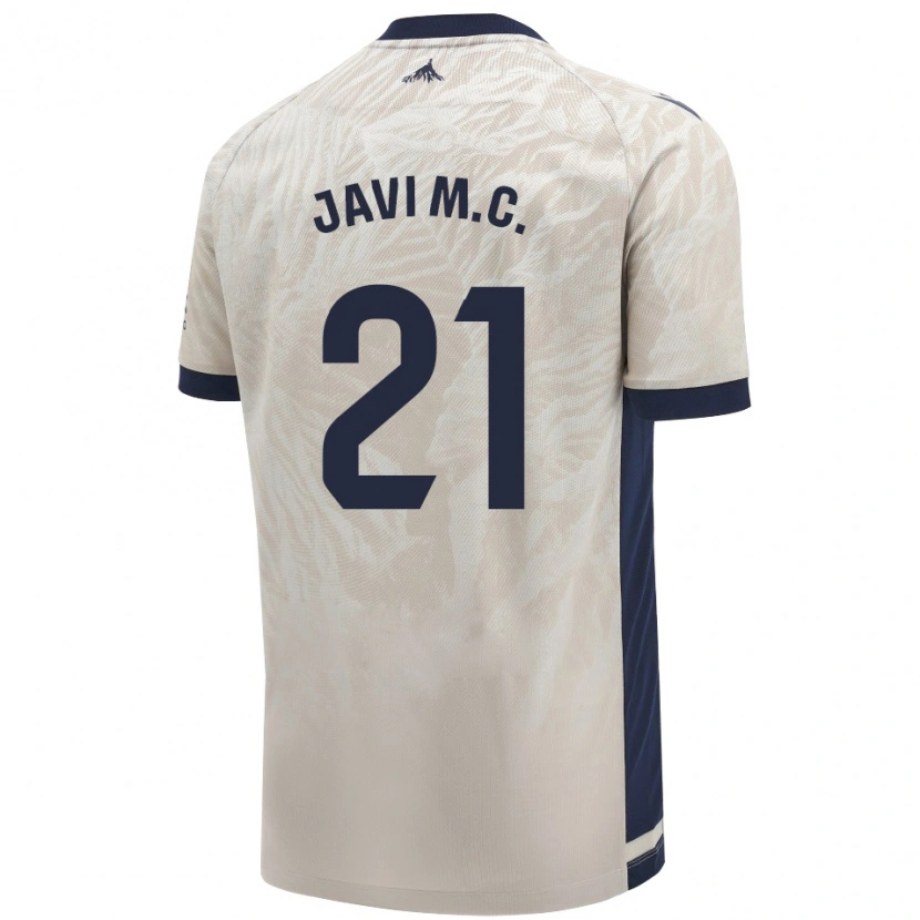 Danxen Män Javi Martínez #21 Ljusgrå Bortatröja Matchtröjor 2024/25 Tröjor T-Tröja