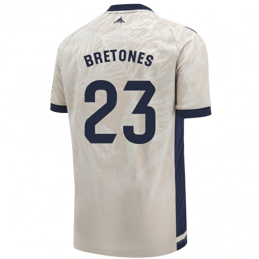 Danxen Män Abel Bretones #23 Ljusgrå Bortatröja Matchtröjor 2024/25 Tröjor T-Tröja