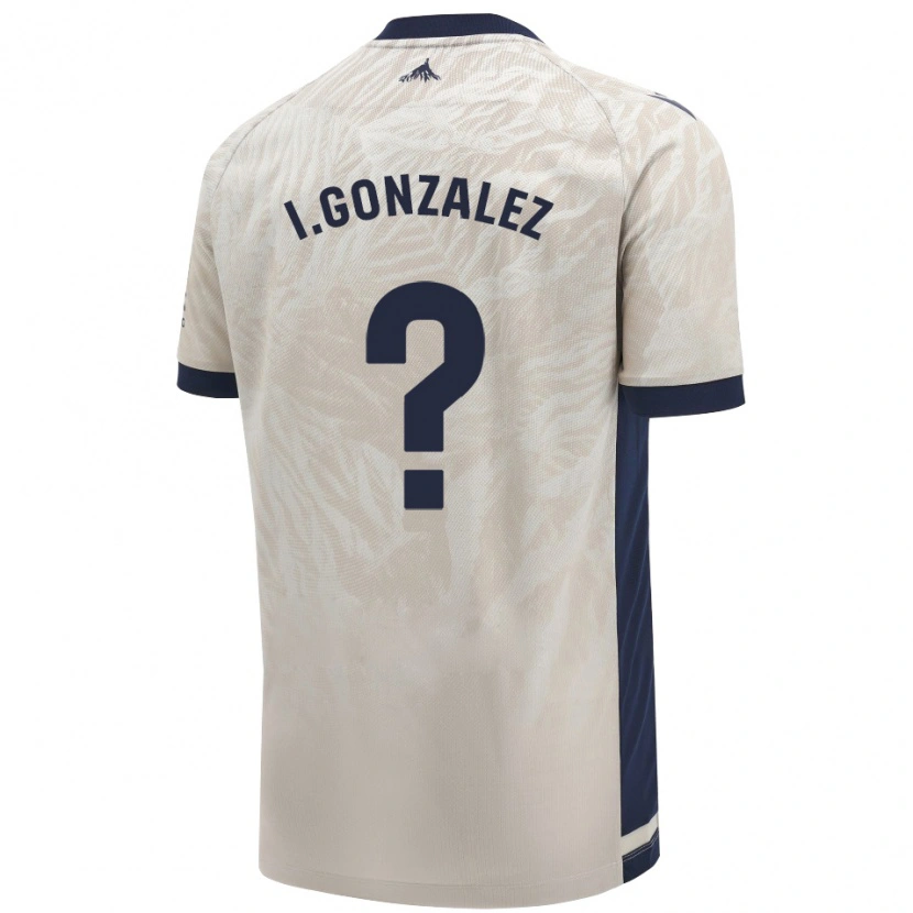 Danxen Män Iker González #0 Ljusgrå Bortatröja Matchtröjor 2024/25 Tröjor T-Tröja