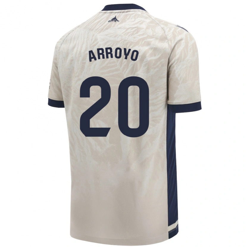 Danxen Män Roberto Arroyo #20 Ljusgrå Bortatröja Matchtröjor 2024/25 Tröjor T-Tröja