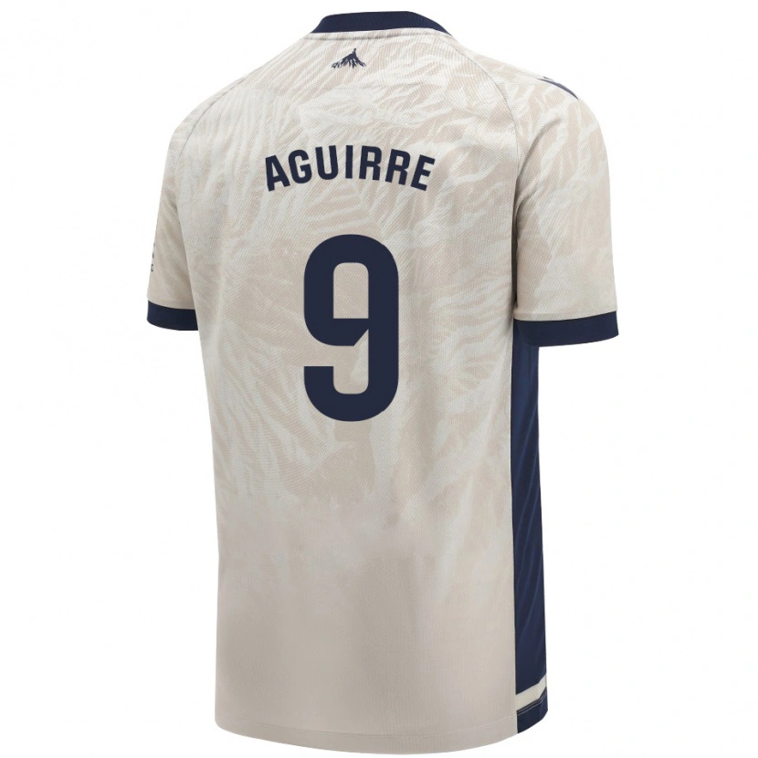 Danxen Män Jorge Aguirre #9 Ljusgrå Bortatröja Matchtröjor 2024/25 Tröjor T-Tröja
