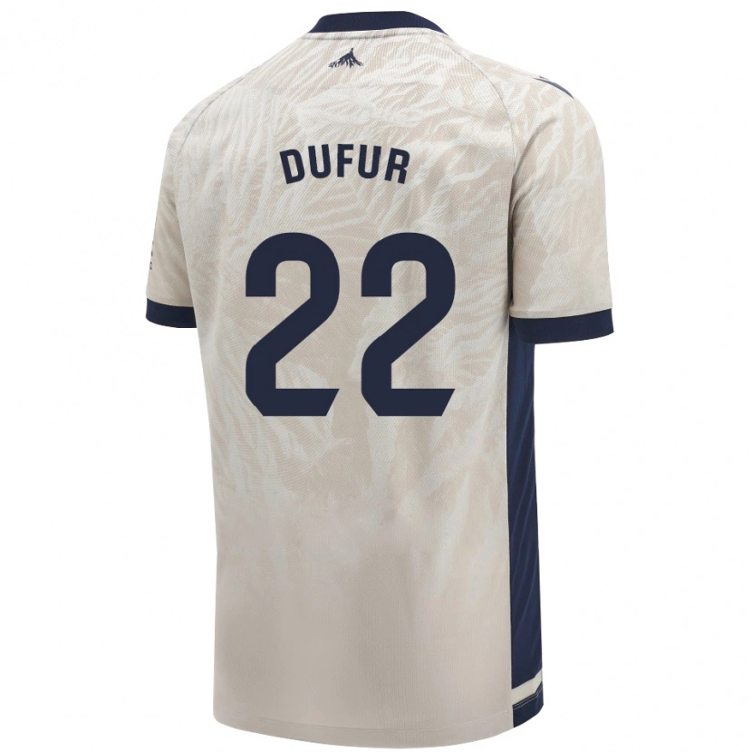 Danxen Män Ander Dufur #22 Ljusgrå Bortatröja Matchtröjor 2024/25 Tröjor T-Tröja