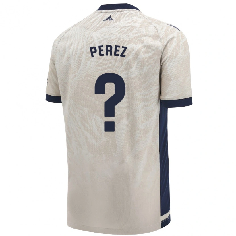 Danxen Män Bruno Pérez #0 Ljusgrå Bortatröja Matchtröjor 2024/25 Tröjor T-Tröja
