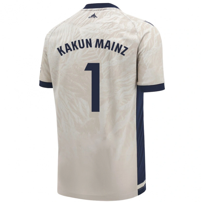 Danxen Män Kakun Mainz #1 Ljusgrå Bortatröja Matchtröjor 2024/25 Tröjor T-Tröja