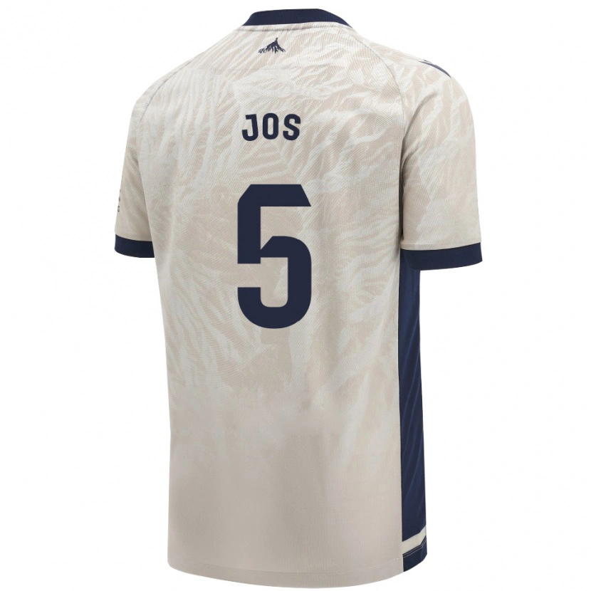 Danxen Män Josune Urdaniz Maurin #5 Ljusgrå Bortatröja Matchtröjor 2024/25 Tröjor T-Tröja