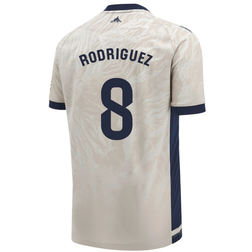 Danxen Män Vanessa Rodríguez Iribarren #8 Ljusgrå Bortatröja Matchtröjor 2024/25 Tröjor T-Tröja