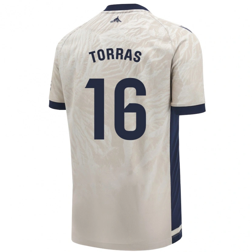 Danxen Män Mar Torrás De Fortuny #16 Ljusgrå Bortatröja Matchtröjor 2024/25 Tröjor T-Tröja
