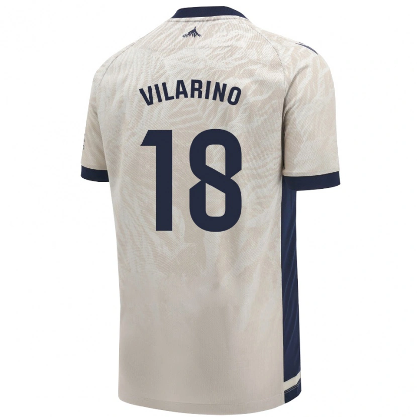 Danxen Män Maitane Vilariño #18 Ljusgrå Bortatröja Matchtröjor 2024/25 Tröjor T-Tröja