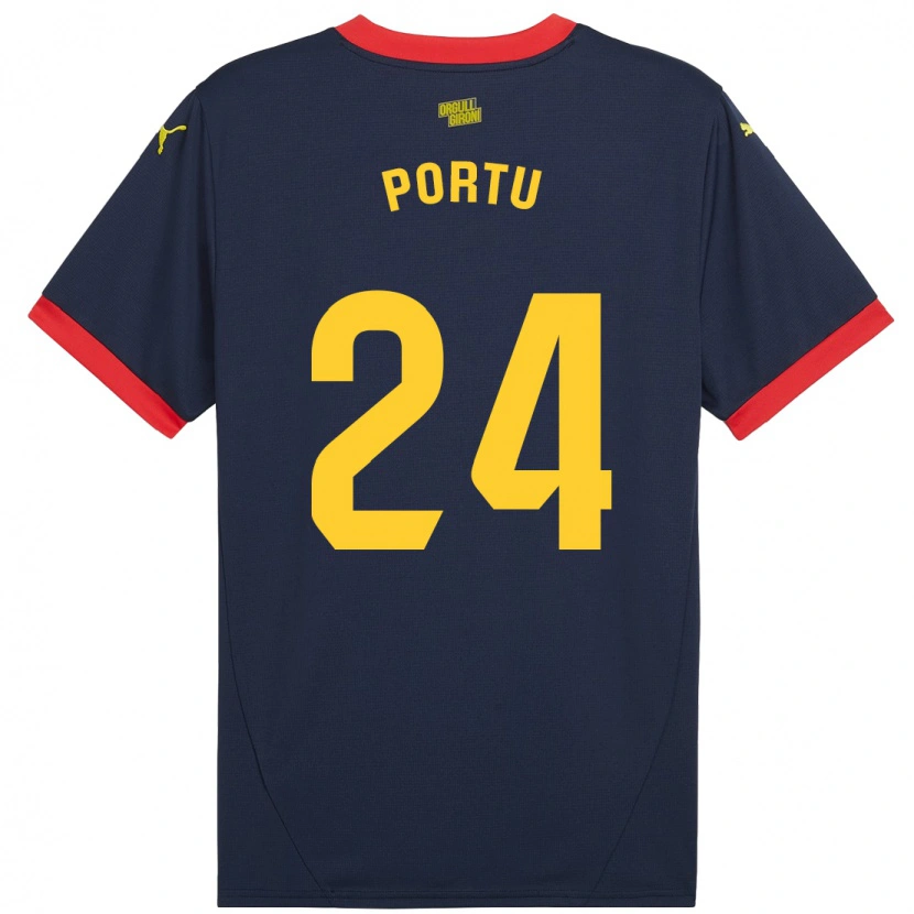 Danxen Män Portu #24 Marinröd Bortatröja Matchtröjor 2024/25 Tröjor T-Tröja