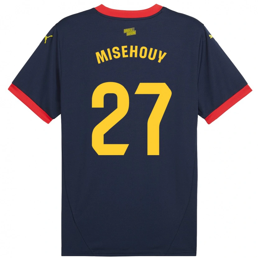 Danxen Män Gabriel Misehouy #27 Marinröd Bortatröja Matchtröjor 2024/25 Tröjor T-Tröja