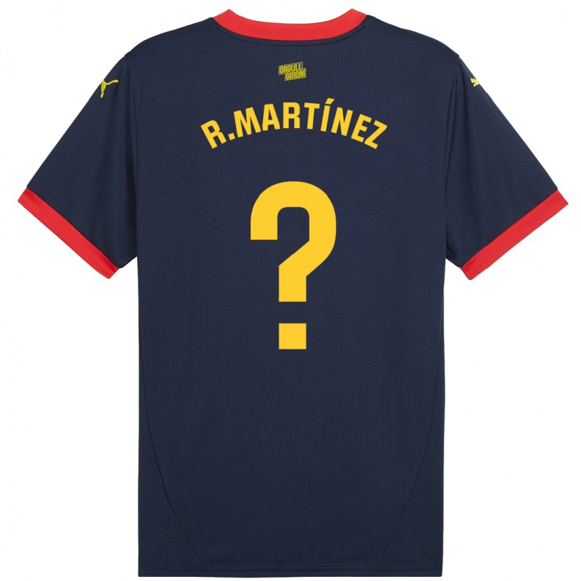 Danxen Män Raúl Martínez #0 Marinröd Bortatröja Matchtröjor 2024/25 Tröjor T-Tröja