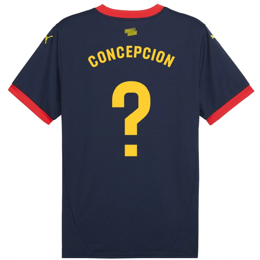 Danxen Män Elian Concepción #0 Marinröd Bortatröja Matchtröjor 2024/25 Tröjor T-Tröja