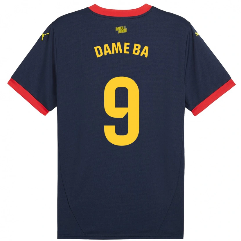 Danxen Män Papa Dame Ba #9 Marinröd Bortatröja Matchtröjor 2024/25 Tröjor T-Tröja