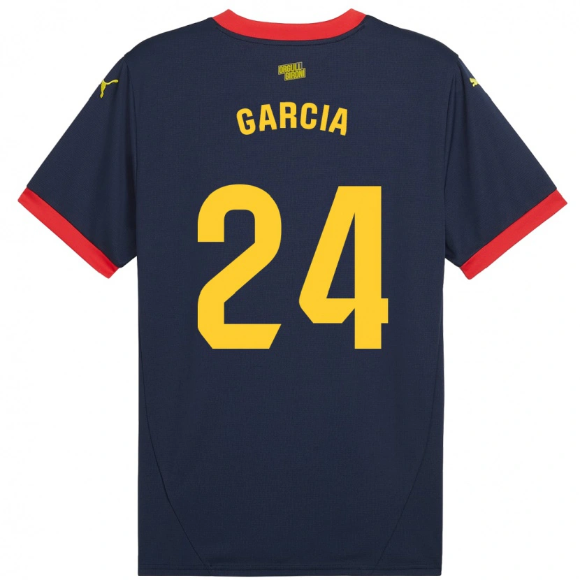Danxen Män Borja García #24 Marinröd Bortatröja Matchtröjor 2024/25 Tröjor T-Tröja