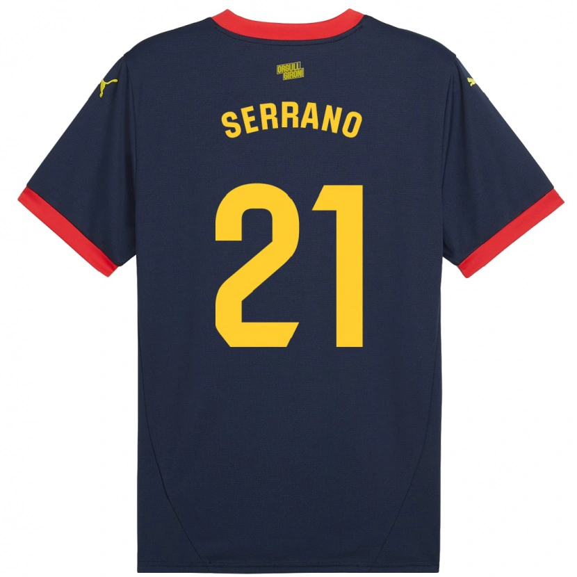 Danxen Män Ot Serrano #21 Marinröd Bortatröja Matchtröjor 2024/25 Tröjor T-Tröja