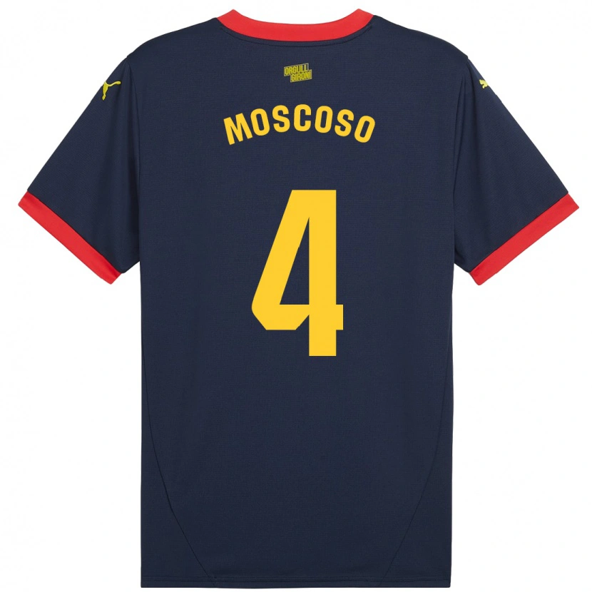 Danxen Män Miriam Moscoso #4 Marinröd Bortatröja Matchtröjor 2024/25 Tröjor T-Tröja
