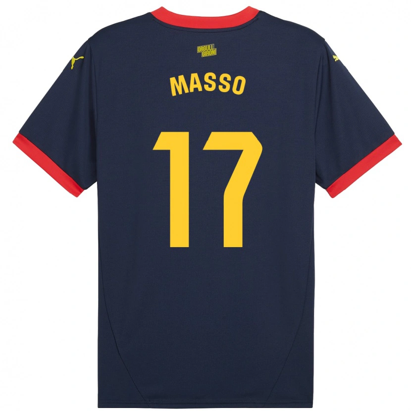 Danxen Män Ainoa Massó #17 Marinröd Bortatröja Matchtröjor 2024/25 Tröjor T-Tröja