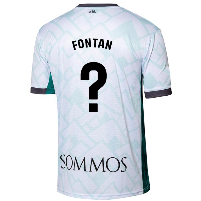 Danxen Män Nico Fontán #0 Vit Grön Bortatröja Matchtröjor 2024/25 Tröjor T-Tröja